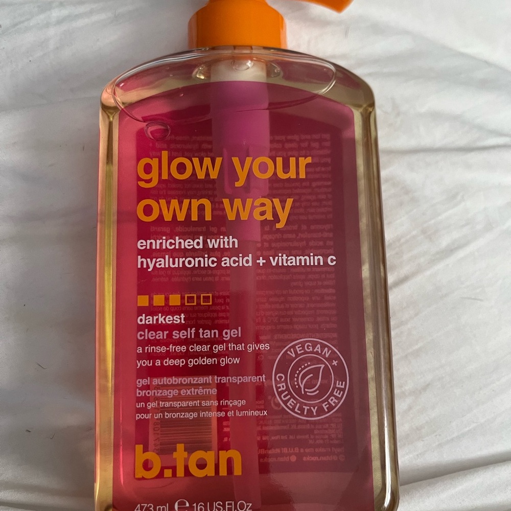 Glow Your Own Way Darkest Self Tan Gel - Orange and Pink